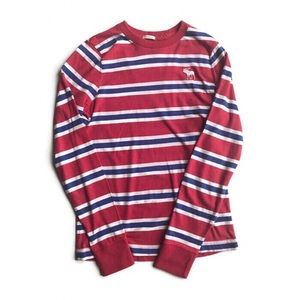 M - Abercrombie & Fitch Mens’ L/S Striped Shirt